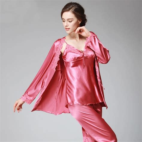 silk satin pajamas for women